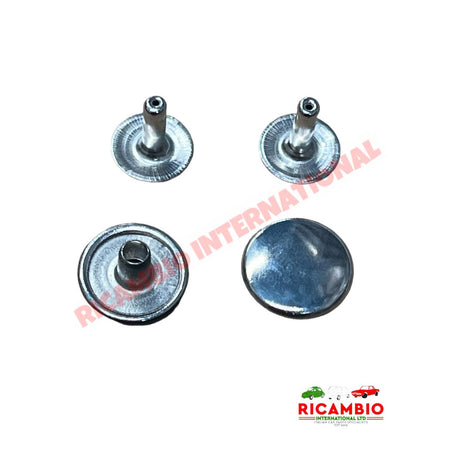Sunroof Rivet Kit (CHROME) - Classic Fiat 500 126 - Exterior Trim