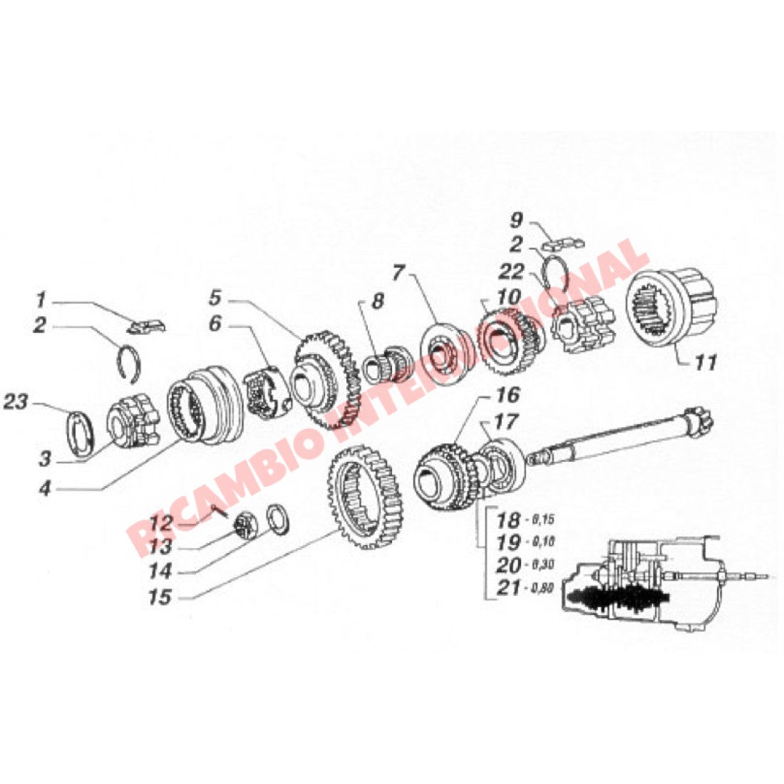 Syncro Hub Washer - Fiat 126 - Gearbox & Parts