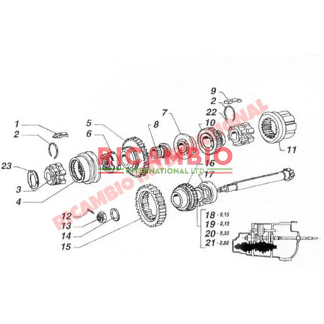 Syncro Hub Washer - Fiat 126 - Gearbox & Parts