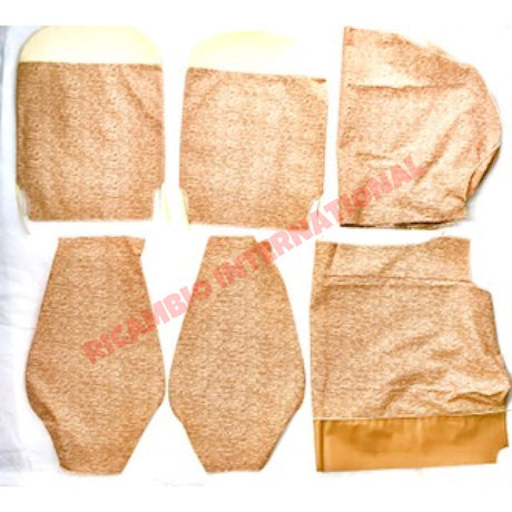 Tan Cloth & Vinyl Seat Covers Set - Classic Fiat 500 - Seat Covers - Padding and Seat Spring