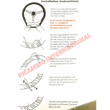 Tan Cushioned Steering Wheel Cover - Classic Fiat 500 126,600,850,900 plus many others - Steering