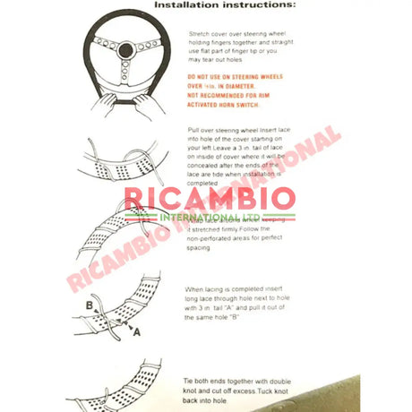 Tan Cushioned Steering Wheel Cover - Classic Fiat 500 126,600,850,900 plus many others - Steering