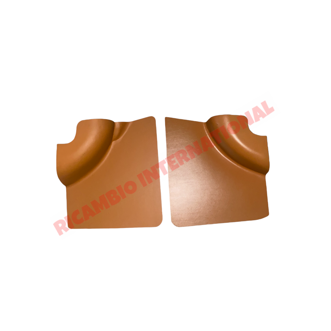 Tan/Ocra Front & Rear Inner Panel Kit (4 piece) - Classic Fiat 500 F - Interior Parts and Trim