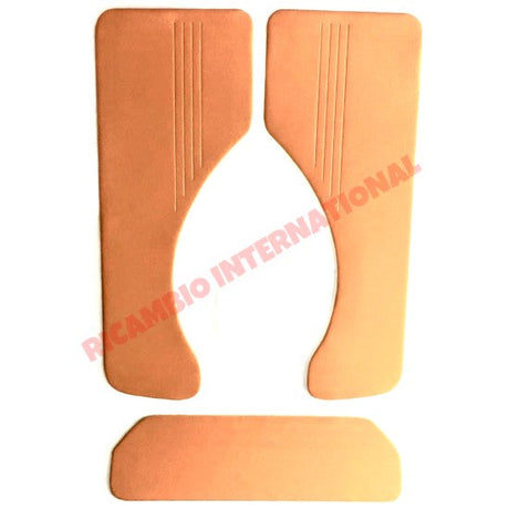 Tan/Ocra Rear Inner Panel Kit - Classic Fiat 500 - Interior Parts and Trim