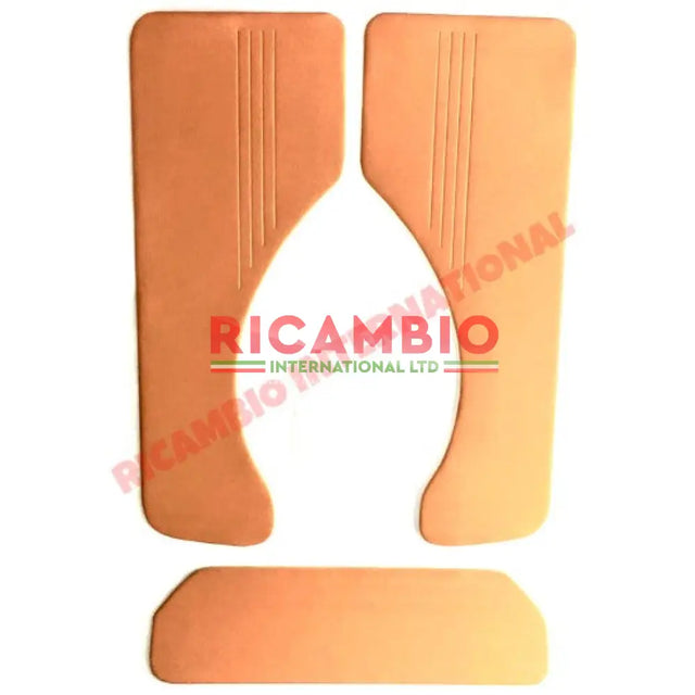 Tan/Ocra Rear Inner Panel Kit - Classic Fiat 500 - Interior Parts and Trim