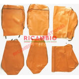 Tan/Ocra Seat Covers Set - Classic Fiat 500F - Seat Covers - Padding and Seat Spring