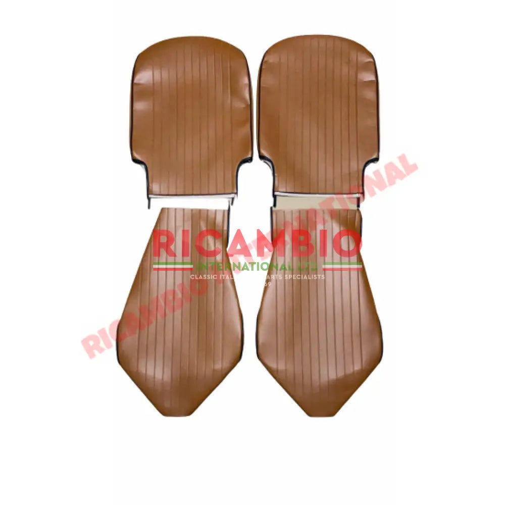 Tan/Ocra Seat Covers Set (FRONT ONLY) - Classic Fiat 500L - Seat Covers - Padding and Seat Spring