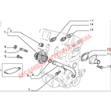 Thermostat Gasket - Classic Fiat Panda,Uno,Punto MK1,Cinquecento,Seicento Lancia Y10 - Gaskets & Oil Seals