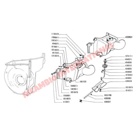 Thermostat Operating Rod Complete - Classic Fiat 500,126 - Heating and Cooling