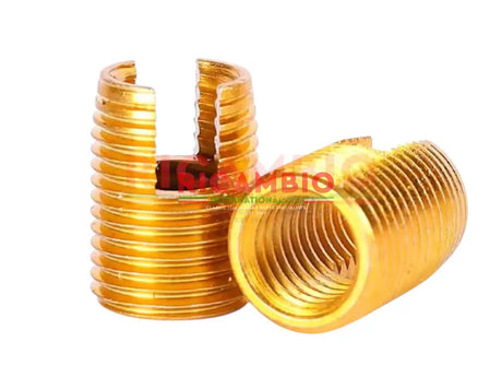 Thread Repair Slotted Self Tapping Insert (Size M6) - Thread M6/OuterM10x14mm Length