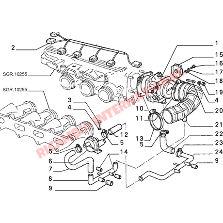 Throttle Position Sensor - Fiat/Pininfarina 124 Spider Fiat X19,Lancia Beta,Prisma,Thema,Trevi - Fuel System