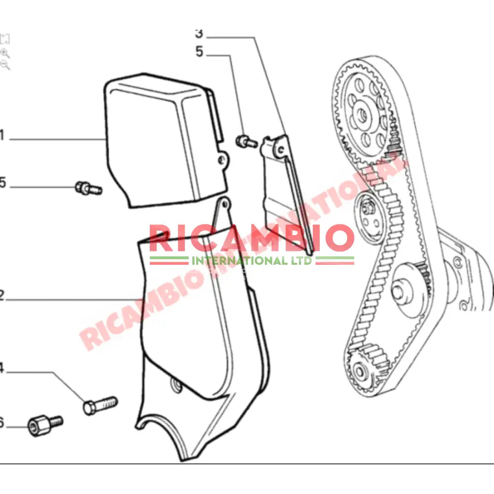 Timing Belt Cover Kit - Classic Fiat Panda Uno Lancia Y10 - Engine Parts