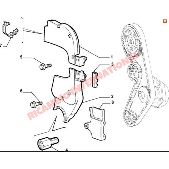 Timing Belt Cover Kit - Fiat Punto MK2