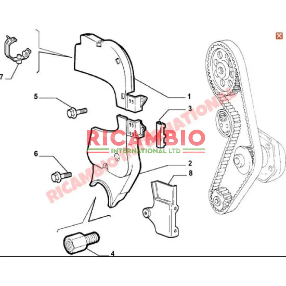 Timing Belt Cover Kit - Fiat Punto MK2