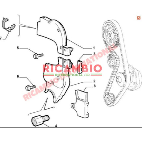 Timing Belt Cover Kit - Fiat Punto MK2