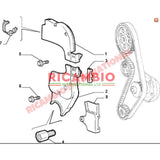 Timing Belt Cover Kit - Fiat Punto MK2 Doblo
