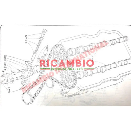 Timing Chain & Shoe Kit - Lancia Fulvia - Lancia Fulvia Engine Components