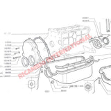 Timing Cover Gasket - Fiat 600 Multipla 850 127 - Gaskets - Seals - Grommets and Rubber Parts