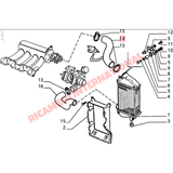 Top Intercooler Air Intake Hose - Lancia Delta Integrale - Fuel System