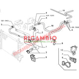 Top Radiator Hose - Classic Fiat Panda 1108cc MPi - Heating and Cooling
