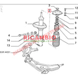 Top Shock Mount - Fiat Croma & Lancia Thema