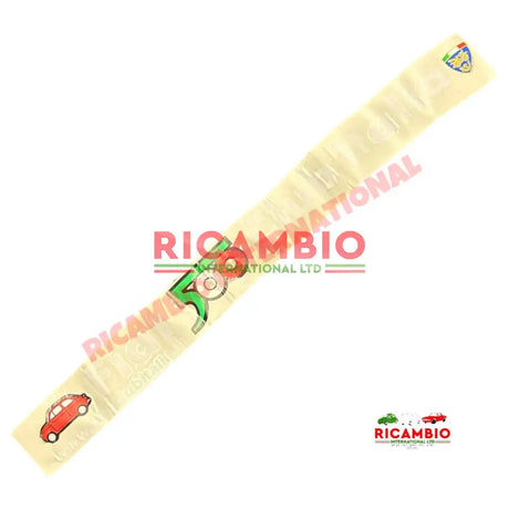 Top Windscreen Decal ’FIAT 500 CLUB ITALIA’ - Classic Fiat 500