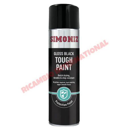 Tough Black Gloss Spray Paint (500ml) - Classic Fiat 500 126,600,850,900 plus lots of others - Heating and Cooling