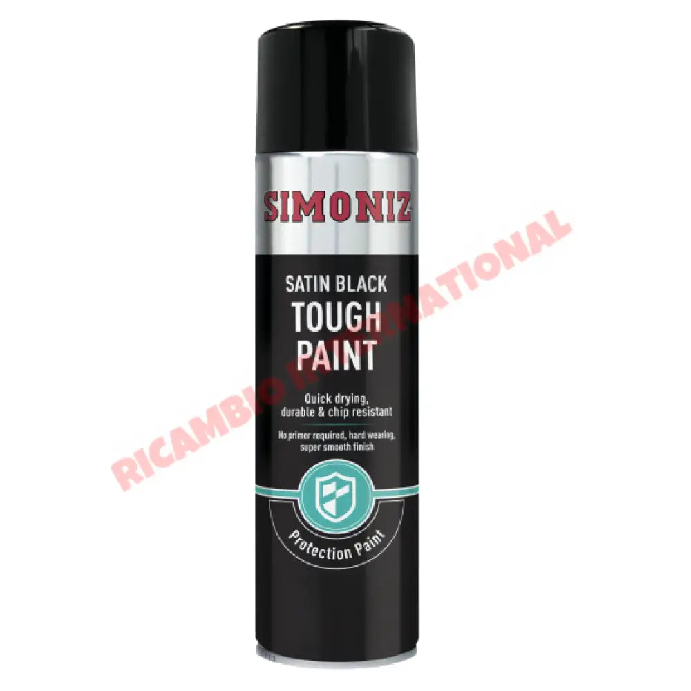 Tough Black Satin Spray Paint (500ml) - Classic Fiat 500 126,600,850,900 plus lots of others - Heating and Cooling