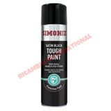 Tough Black Satin Spray Paint (500ml) - Classic Fiat 500 126,600,850,900 plus lots of others - Heating and Cooling