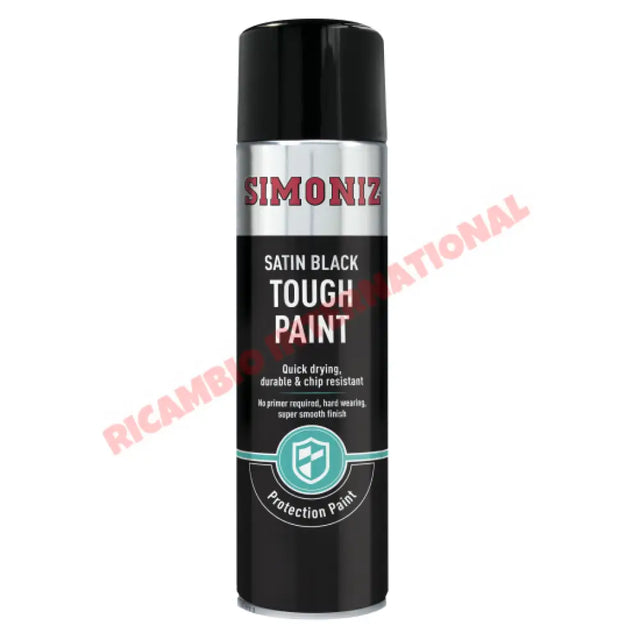 Tough Black Satin Spray Paint (500ml) - Classic Fiat 500 126,600,850,900 plus lots of others - Heating and Cooling