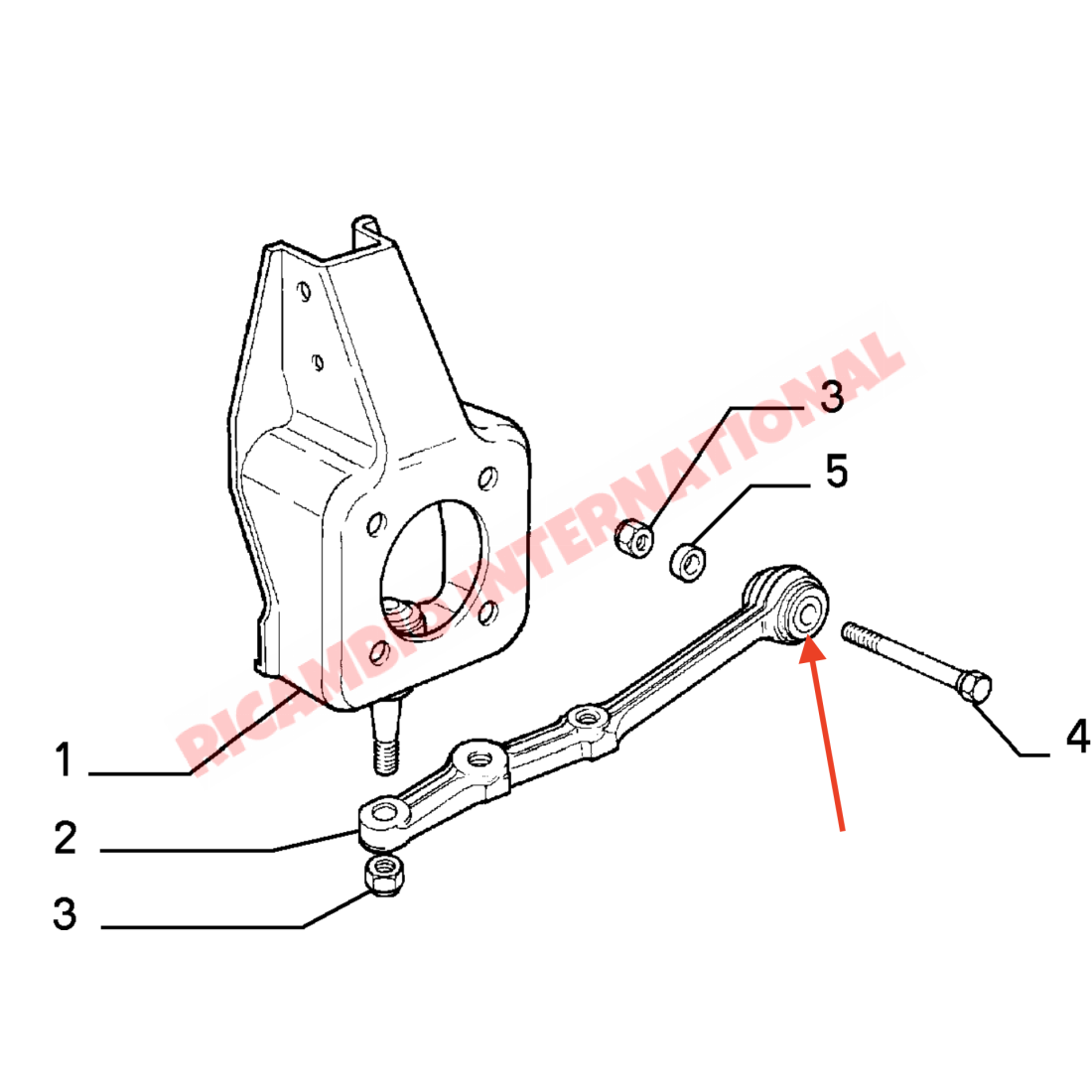 Track Control Arm Bush Kit - Classic Fiat Panda - Suspension & Associated Items