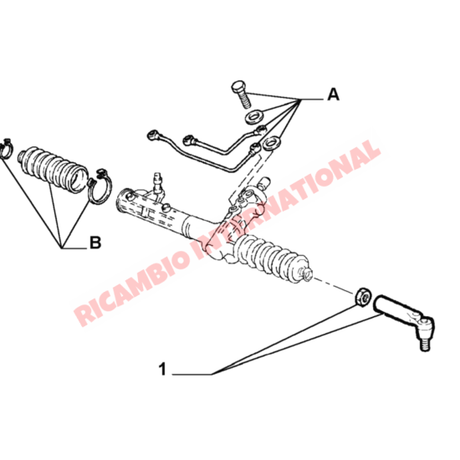 Track Rod End - Fiat Coupe 20V Marea Alfa Romeo GTV/Spider - Steering - Shaft & Suspension