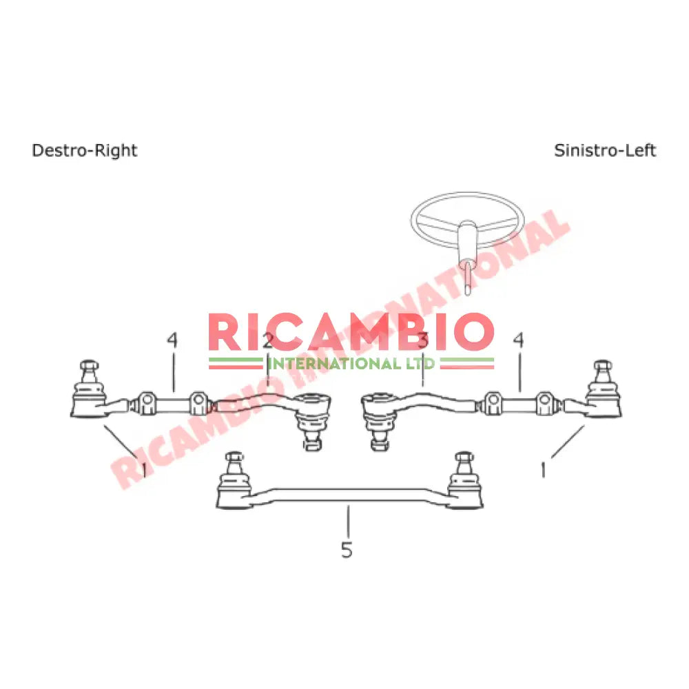 Track Rod - Fiat 850,1500,1800,2300,125,130 - Steering