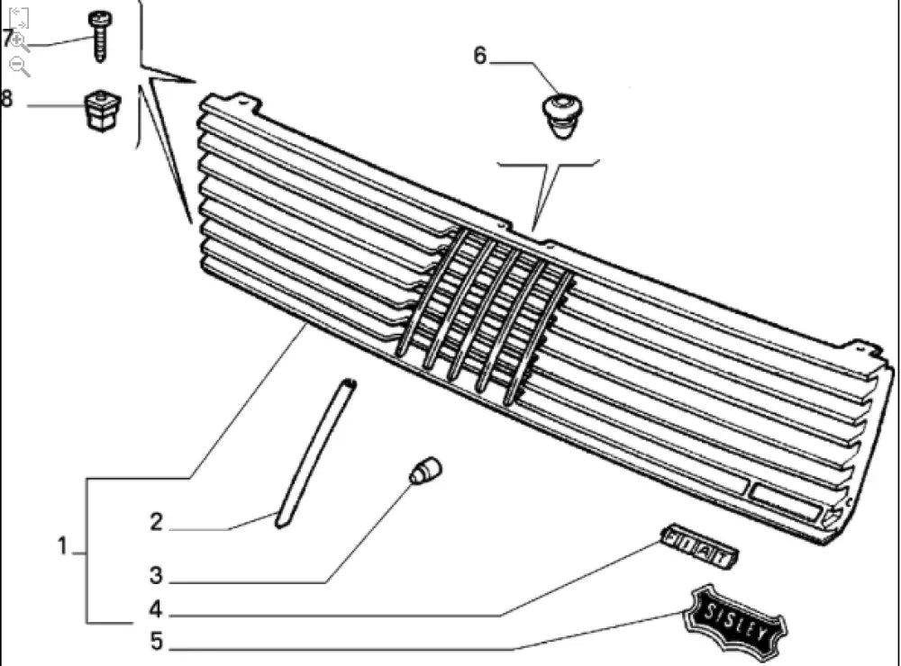 Trim Clip Kit (4) - Classic Fiat Panda,Uno,Punto MK1 plus many others