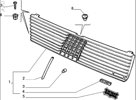 Trim Clip Kit (4) - Classic Fiat Panda,Uno,Punto MK1 plus many others
