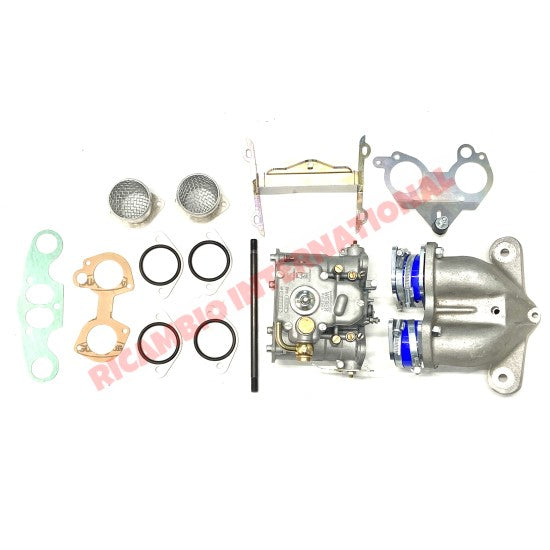 TWIN WEBER 40 DCOE Carburettor Manifold & Bracket Kit - Classic Fiat 500 126 - Fuel System