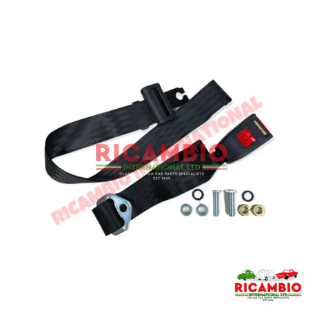 Two Point Lap Belt & fittings - Classic Fiat 500,600,850,900,126,124,125 PLUS MANY OTHER MODELS - Interior Trim
