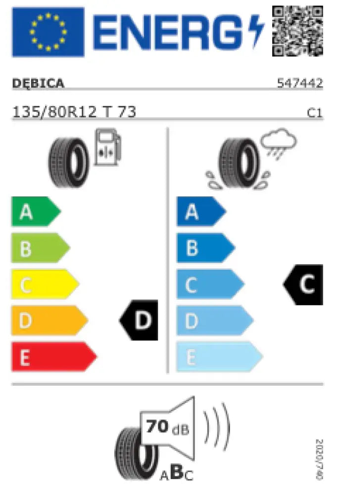 Tyre (135/80xR12) - Classic Fiat 500,126 600 - Wheels - Tyres and Tubes