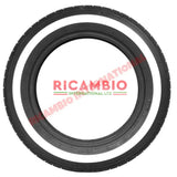 Tyre Michelin ’X’ White Wall (125SR12) - Classic Fiat 500 Autobianchi Bianchina - Bianchina