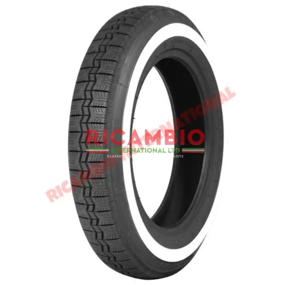 Tyre Michelin ’X’ White Wall (125SR12) - Classic Fiat 500 Autobianchi Bianchina - Bianchina