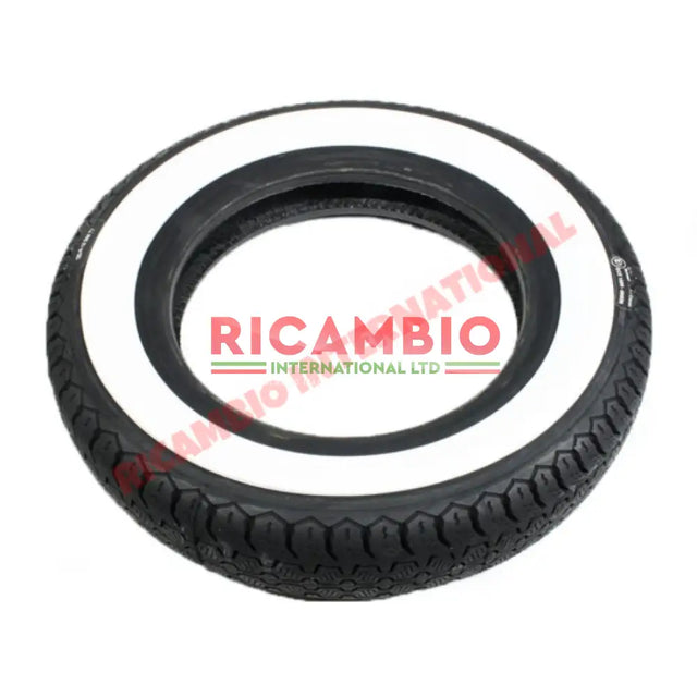 Tyre Pirelli Cinturato White Wall (125/80 x 12) - Classic Fiat 500 - Wheels - Tyres and Tubes