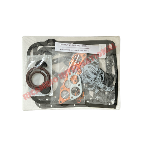 Uprated Full Engine Gasket Set inc Oil Seals & End Caps - Lancia Fulvia - Lancia Fulvia