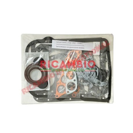 Uprated Full Engine Gasket Set inc Oil Seals & End Caps - Lancia Fulvia - Lancia Fulvia
