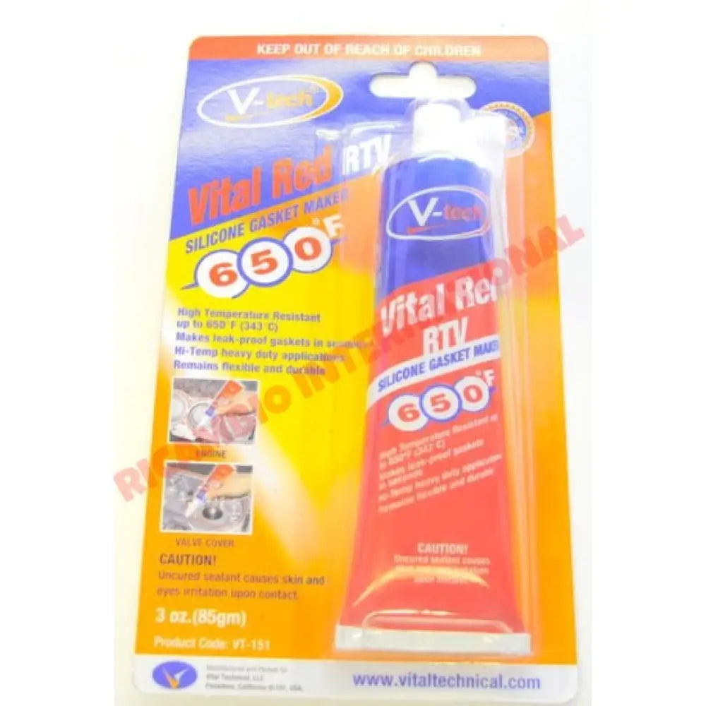 V-TECH Vital Red Silicone Gasket (85 g) - Gaskets - Seals - Grommets and Rubber Parts