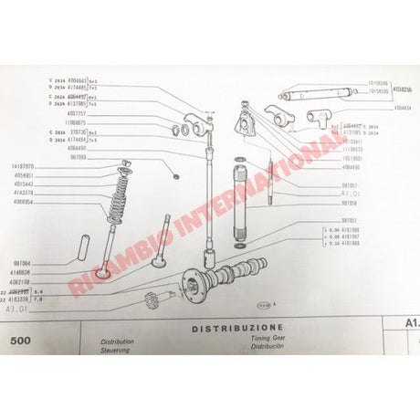 Valve Push Rod (Second Hand) - Classic Fiat 500 126 - Mechanical & Engine Parts