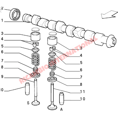 Valve Spring - Classic Fiat Panda,Cinquecento,Seicento,Punto Mk1 Lancia Y10 - Lancia Y10