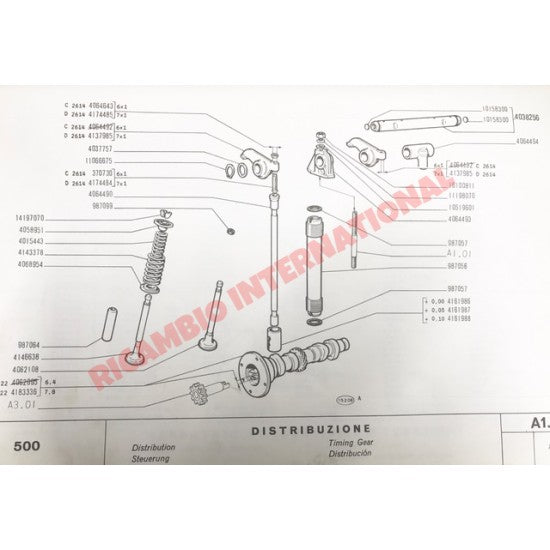 Valve Stem Oil Seal (2) - Classic Fiat 500,126 Autobianchi Bianchina - Gaskets - Grommets and Rubber Parts