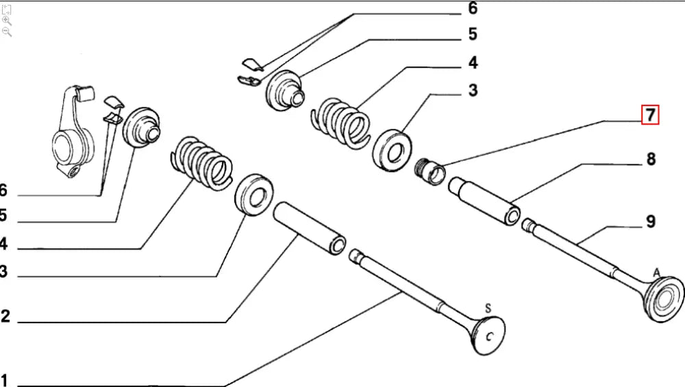 Valve Stem Oil Seal (2) - Fiat 126 - Gaskets - Grommets and Rubber Parts