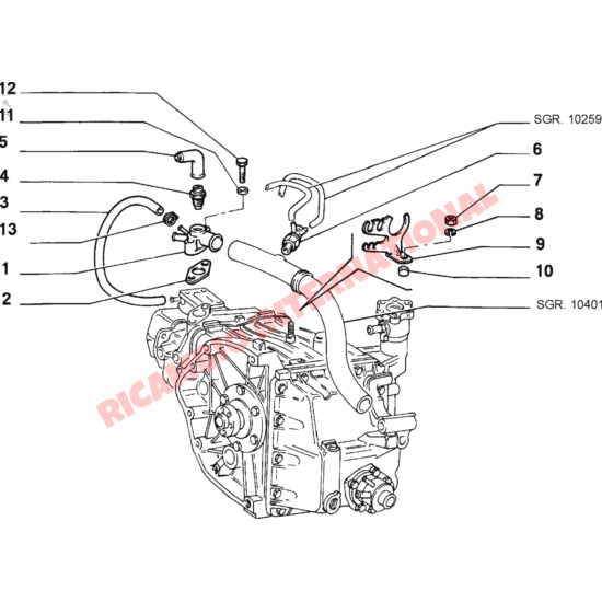 Water Bypass Hose - Fiat 126 - Heating & Cooling