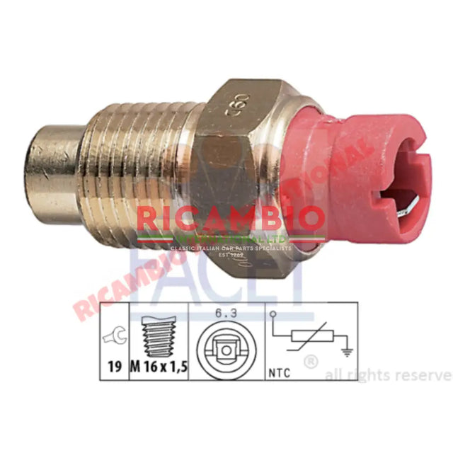 Water Coolant Temperature Sensor - Fiat Alfa Romeo Lancia - Heating & Cooling